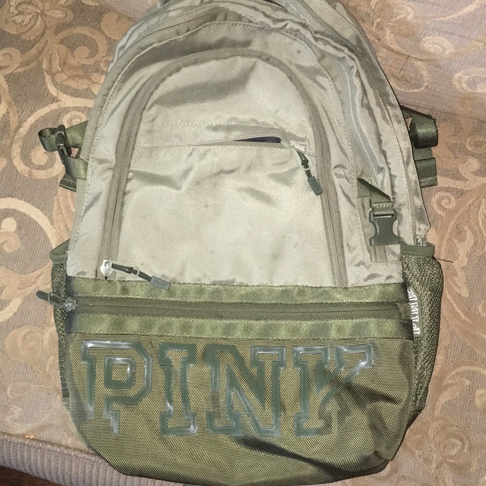 Pink collegiate backpack